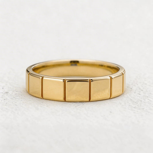 Block Edge | Polished Men’s Wedding Band
