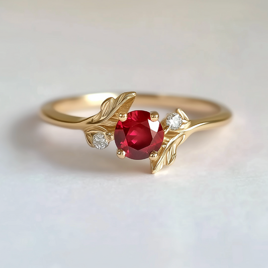 Cora‘s Heartfire | Luxury Ruby Engagement Ring