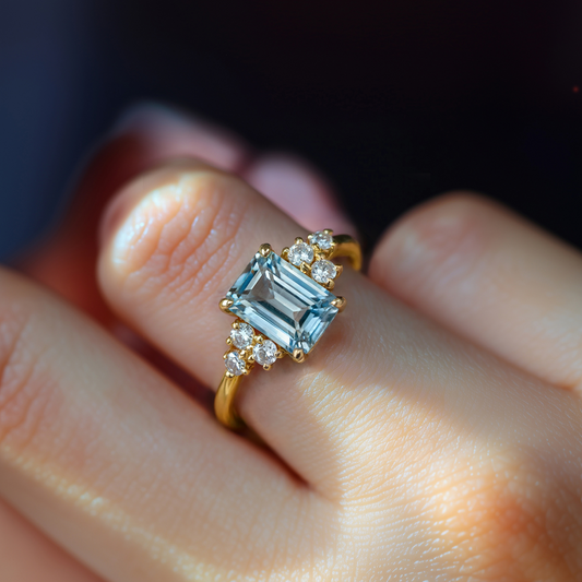 Natalia 1CT Emerald-Cut Diamond Ring