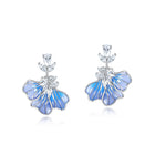 Enamel Bloom Drop Earrings
