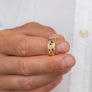 The Oak Promise: Hand-Engraved Wedding Bands