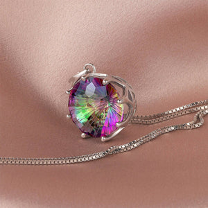 Radiant Mystic Quartz Pendant Necklace - Stellaradorn