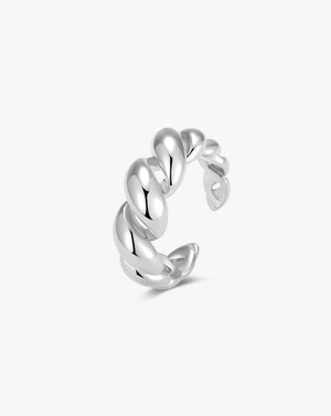 Gold Minimal Twist Dome Ring