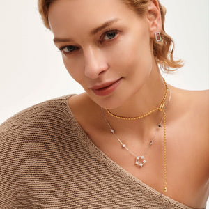 Elegant Gold Drop Lariat Pendant Necklace - Stellaradorn