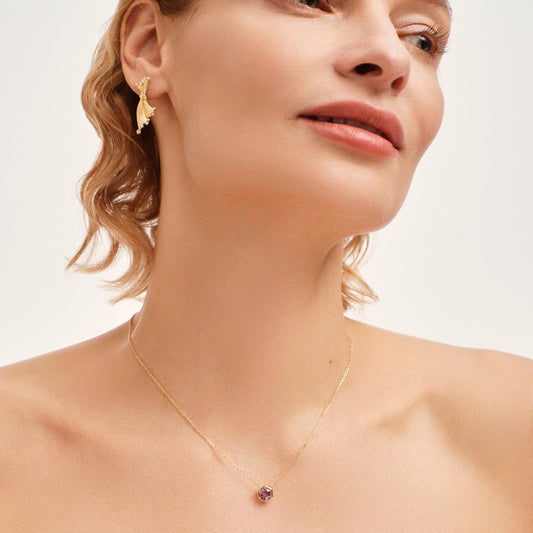 Birth Stone Crystal Pendant Necklace - Stellaradorn
