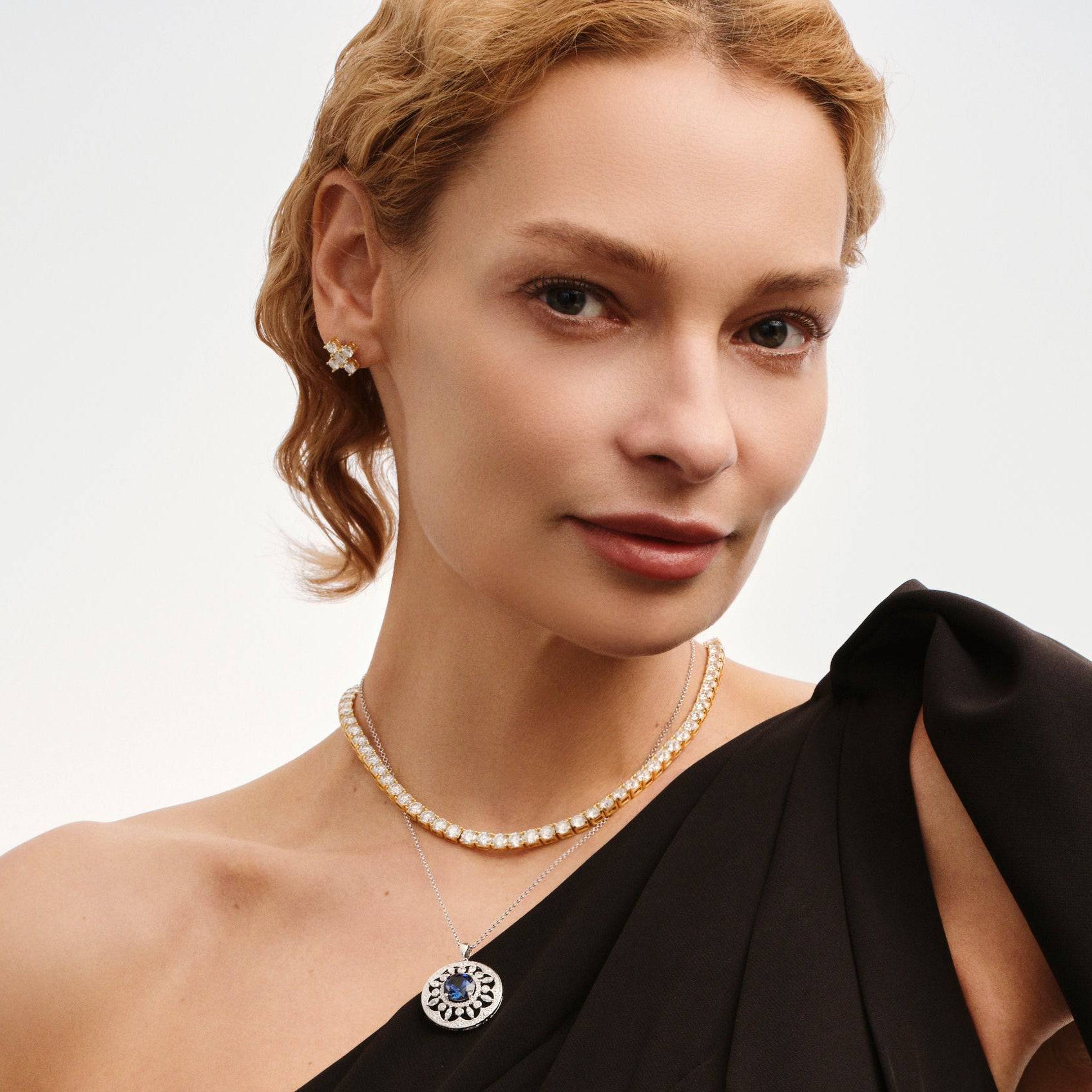 Sparkle Gold Tennis Chain Necklace - Stellaradorn
