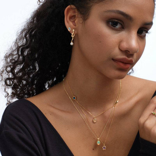 Double-Layer Dainty Gem Necklace - Stellaradorn
