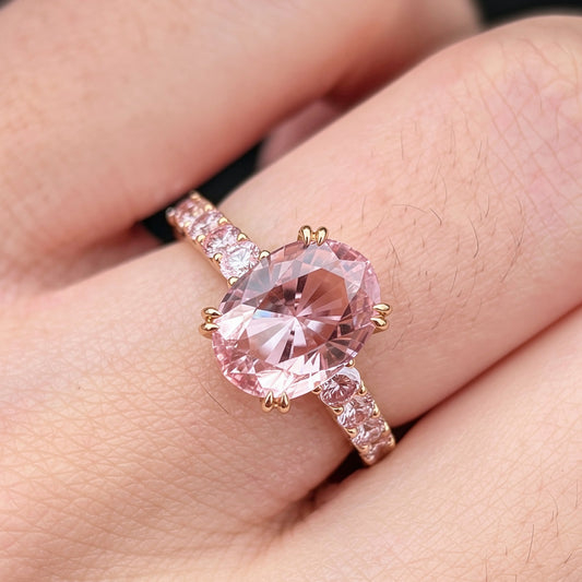 Camilla‘s Monologue | A 4.5CT Oval Pink Solitaire Ring