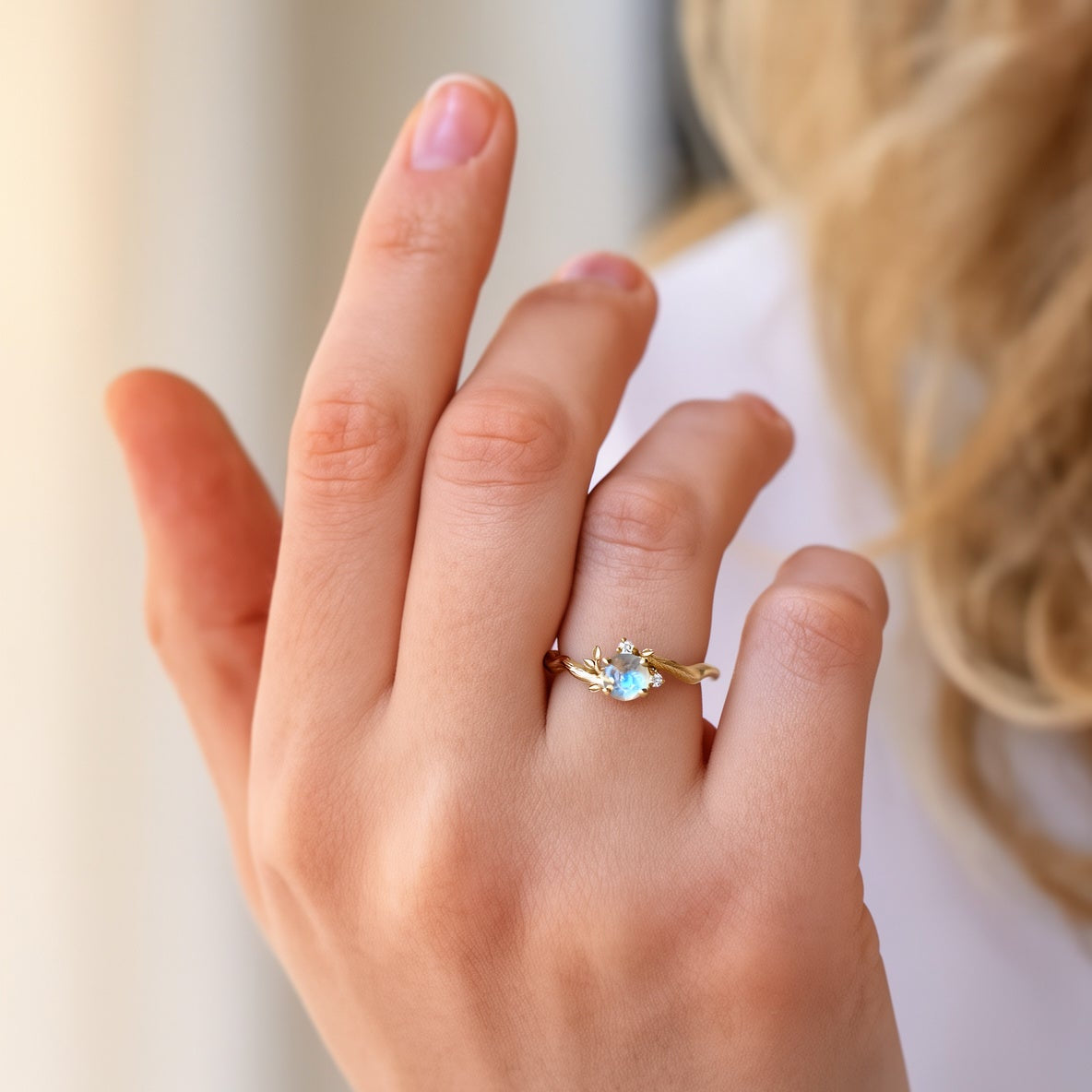 Sylvan Dream | Moonstone Vine Engagement Ring