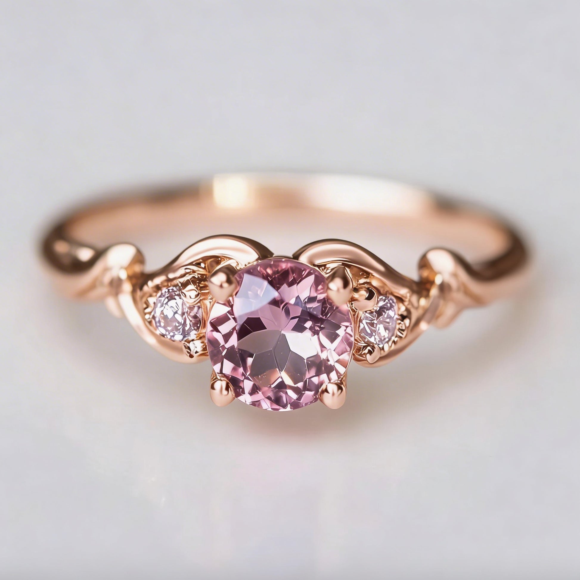 Rosetta‘s Vault | Rose Quartz Engagement Ring