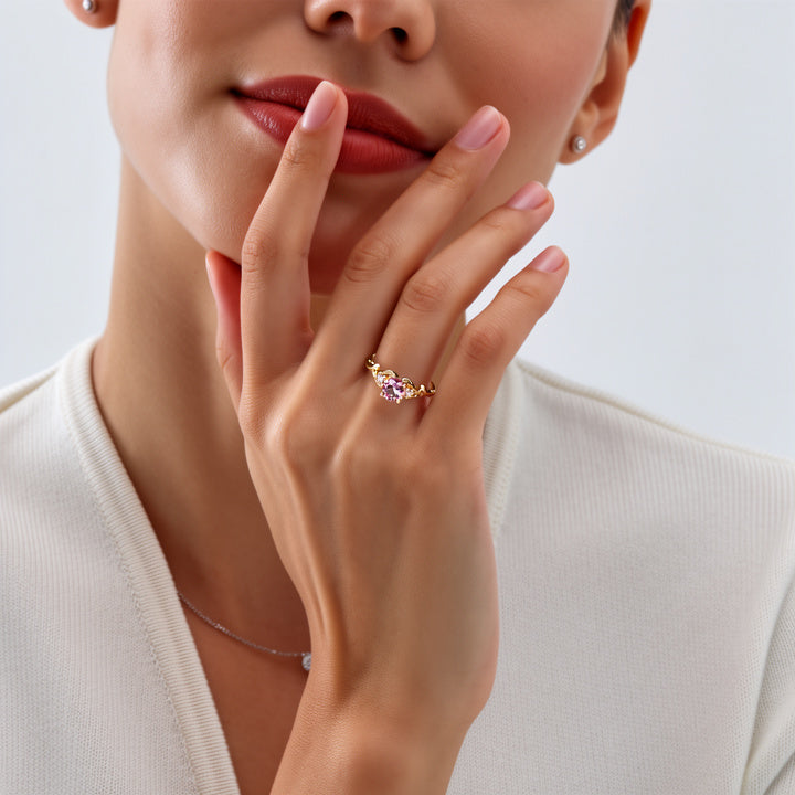 Rosetta‘s Vault | Rose Quartz Engagement Ring