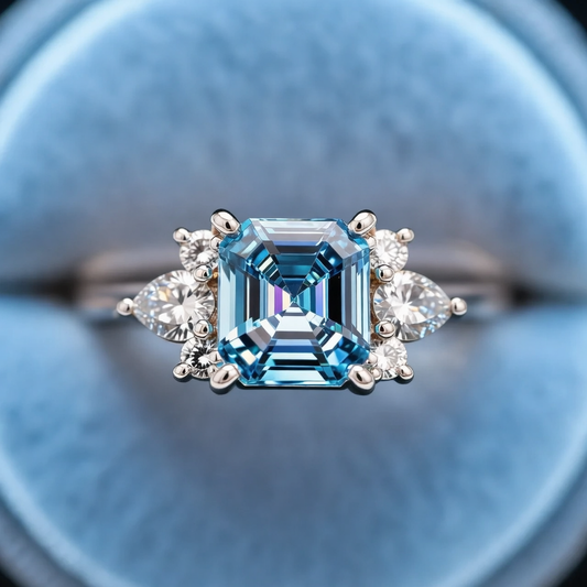 The Blue Quarter | Valencia‘s Asscher Cut Ring