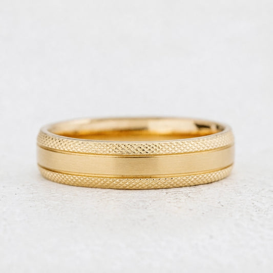 Lattice Edge | Men’s Wedding Band