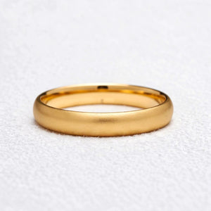 The Classic Arc Band | Satin-Finish Solid Gold
