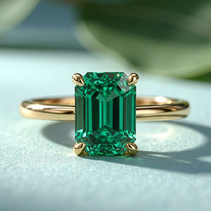 Celia's Luster | 3CT Velvet Emerald Ring
