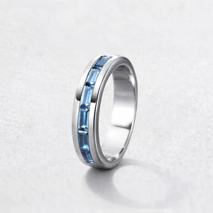 The Vintage Spectrum | Half-Eternity Baguette Alexandrite Band