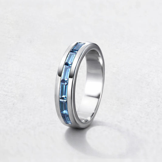 The Vintage Spectrum | Half-Eternity Baguette Alexandrite Band