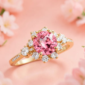 Marina‘s Cove | Brilliant Pink Halo Ring