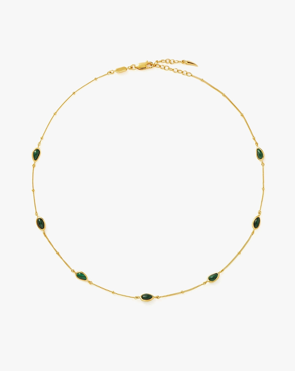 18K Gold Vermeil Magma Gemstone Charm Choker