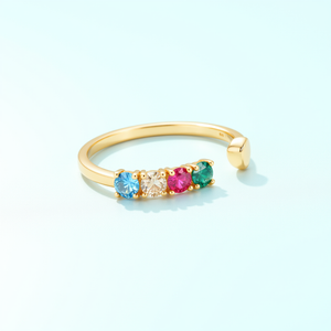 Adjustable Rainbow Open Stacking Ring - Stellaradorn