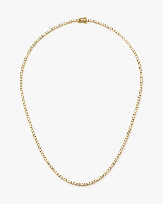18K Gold Vermeil Classic Tennis Necklace