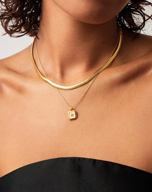November Birthstone Pendant Necklace | 18K Gold Vermeil/Citrine
