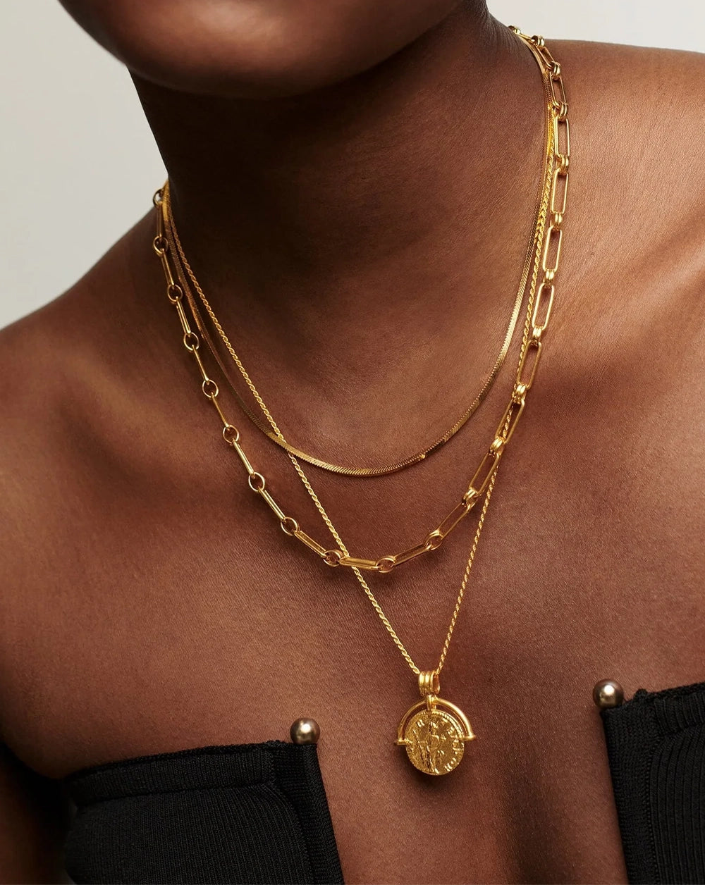 18K Gold Vermeil Aegis Chain Necklace