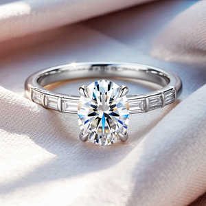 The Lumiera 2CT Oval Cut Moissanite Ring