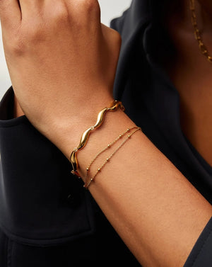 18K Gold Vermeil Signature Link Chain Bracelet