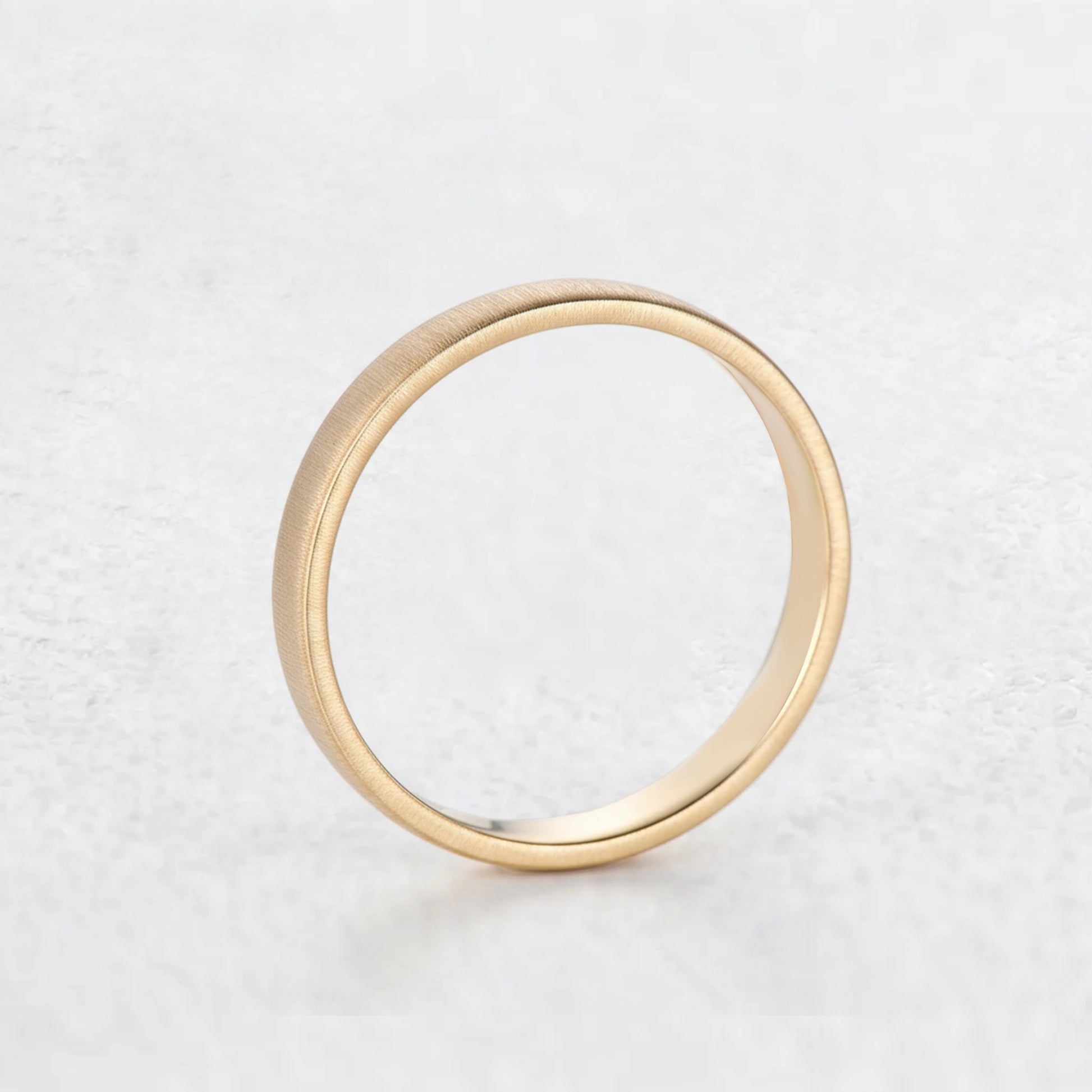 The Seamless Silhouette | Brushed Men's Wedding Band