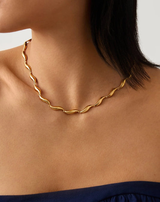 18K Gold Vermeil Savi Signature Link Chain Necklace