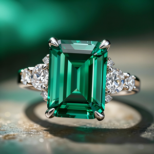 Flora's Ode | 3CT Green Emerald Ring