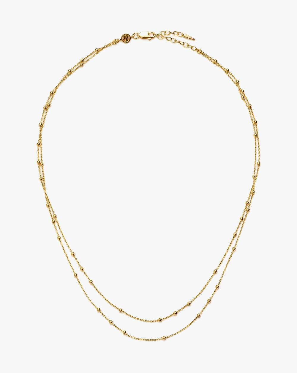 18K Gold Vermeil Double Chain Necklace
