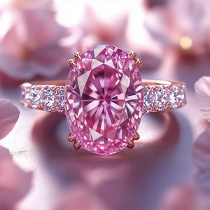 Camilla 3CT Oval-Cut  Pink Gemstone Ring