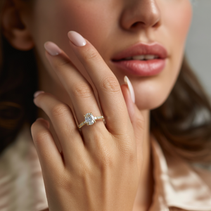 The Lumiera 2CT Oval Cut Moissanite Ring