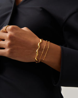 18K Gold Vermeil Signature Link Chain Bracelet