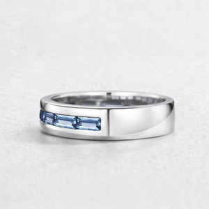 The Vintage Spectrum | Half-Eternity Baguette Alexandrite Band