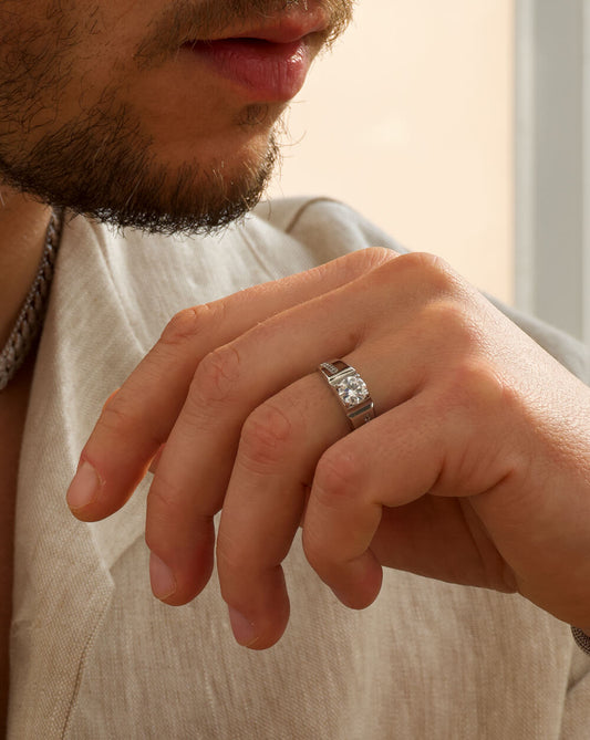 Stylish Elegance Diamond Adjustable Open Ring