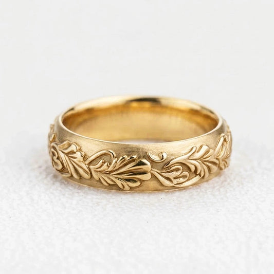 Arthur’s Oak | Timeless Noble Wedding Band