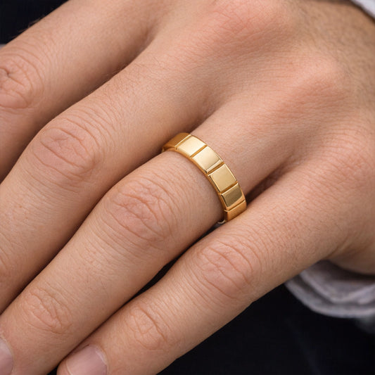 Block Edge | Polished Men’s Wedding Band