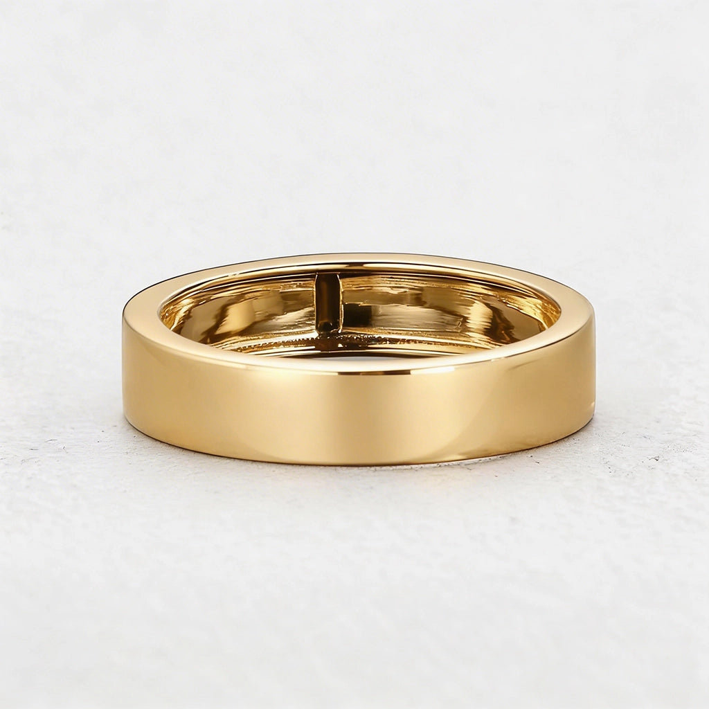 Thorn & Rose | Rectangular Black Diamond Men's Band