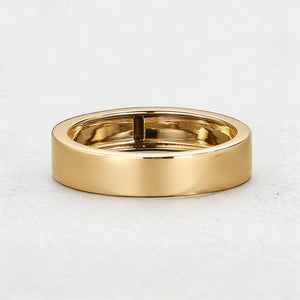 Thorn & Rose | Rectangular Black Diamond Men's Band