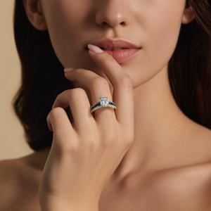The Sapphira 1CT Oval Cut Moissanite Ring