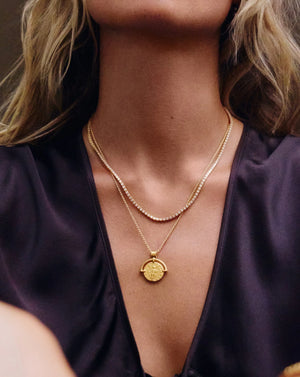 18K Gold Vermeil Classic Tennis Necklace