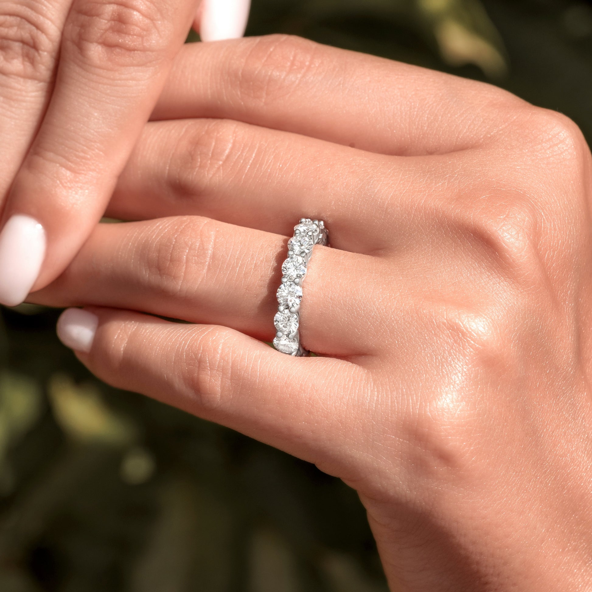 The Opulence 0.3 CT Round Cut  Full-eternity Band Ring