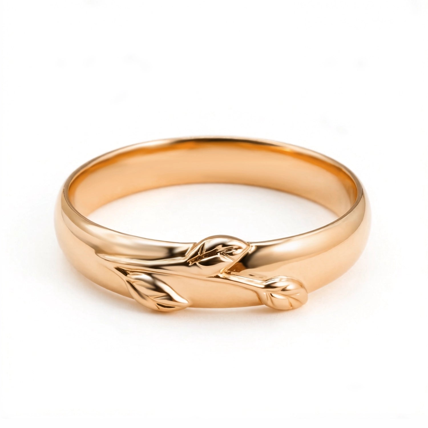 Léonie Oval Cut Moss Agate Leafy Gold Couple Ring Set