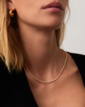 18K Gold Vermeil Classic Tennis Necklace