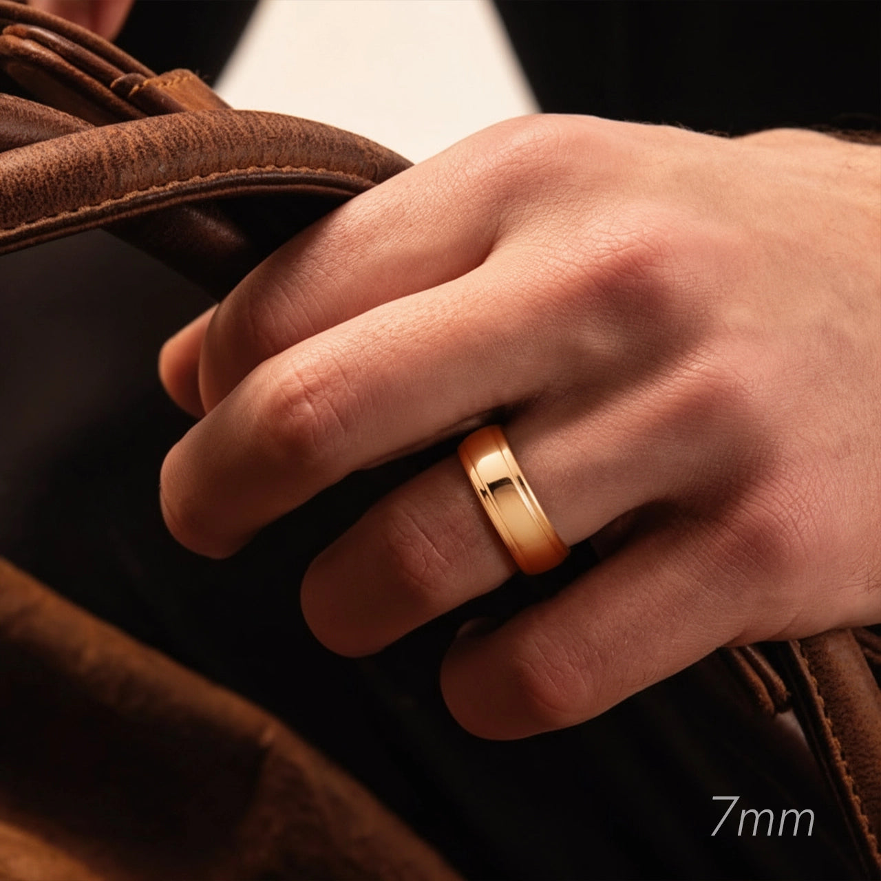 Twin Edge | Polished Wedding Band