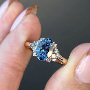 Lillian‘s Whisper Ring | An Oval of Captured Sky