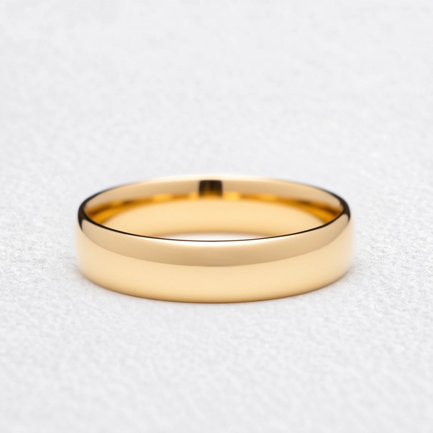 Mirror Arc | 5MM Classic Polished Gold Band
